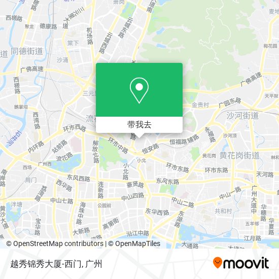 越秀锦秀大厦-西门地图