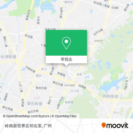 岭南新世界左邻右里地图