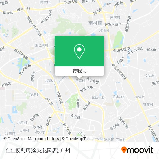 佳佳便利店(金龙花园店)地图