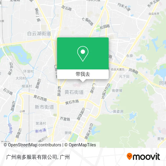广州南多服装有限公司地图