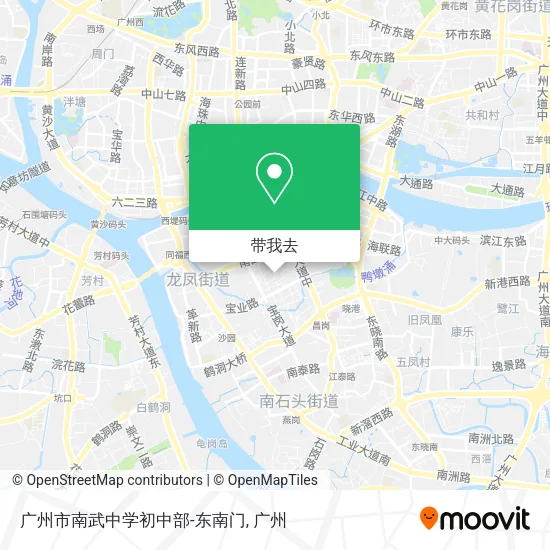 广州市南武中学初中部-东南门地图