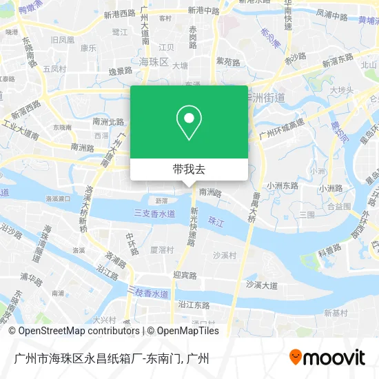 广州市海珠区永昌纸箱厂-东南门地图