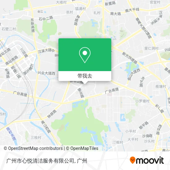 广州市心悦清洁服务有限公司地图