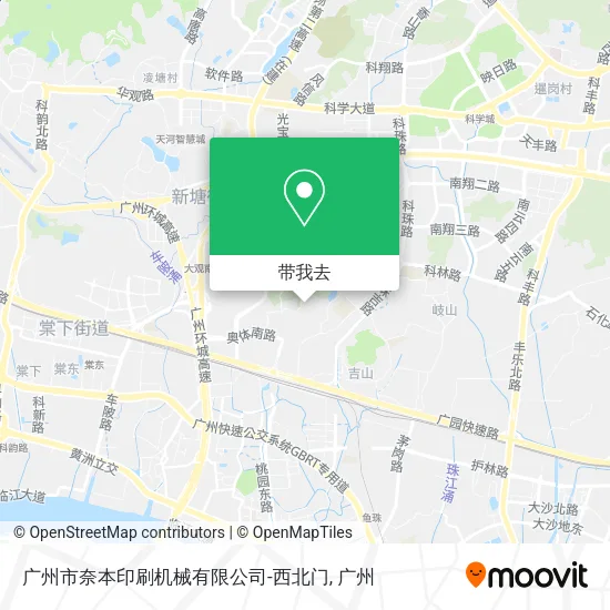 广州市奈本印刷机械有限公司-西北门地图
