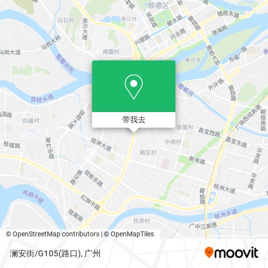 澜安街/G105(路口)地图