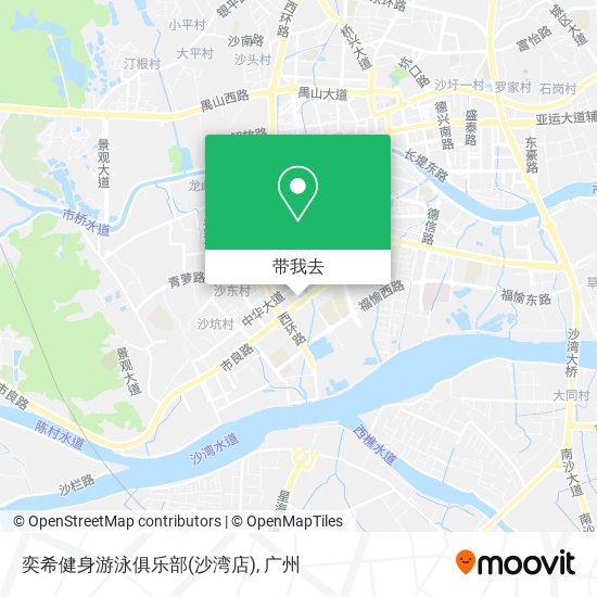 奕希健身游泳俱乐部(沙湾店)地图