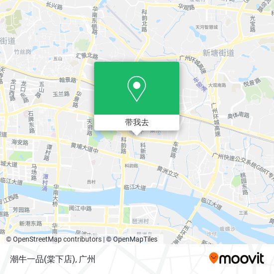 潮牛一品(棠下店)地图