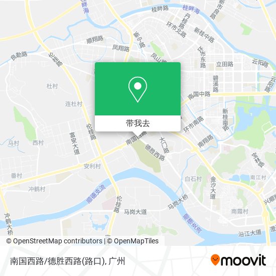 南国西路/德胜西路(路口)地图