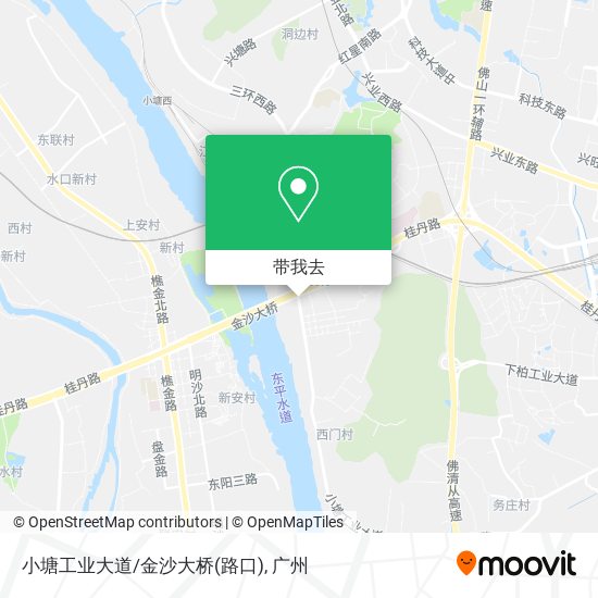 小塘工业大道/金沙大桥(路口)地图