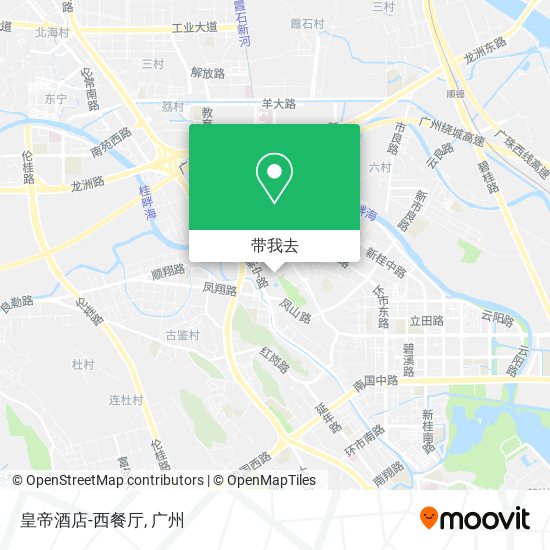 皇帝酒店-西餐厅地图