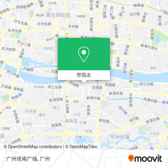 广州塔南广场地图