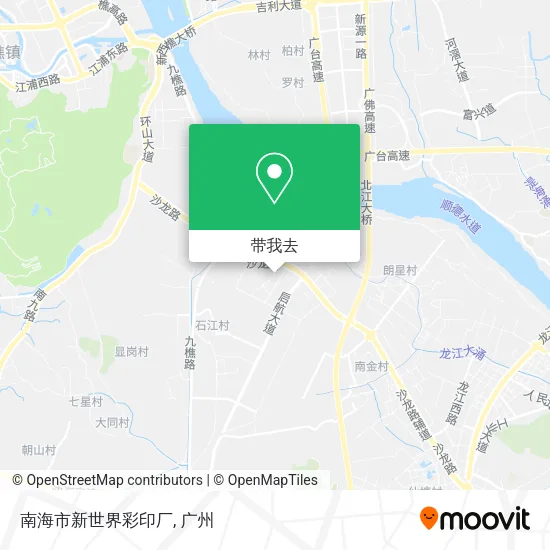 南海市新世界彩印厂地图