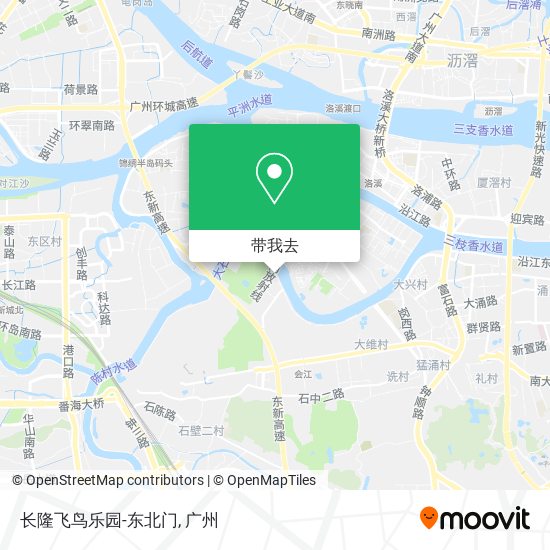 长隆飞鸟乐园-东北门地图