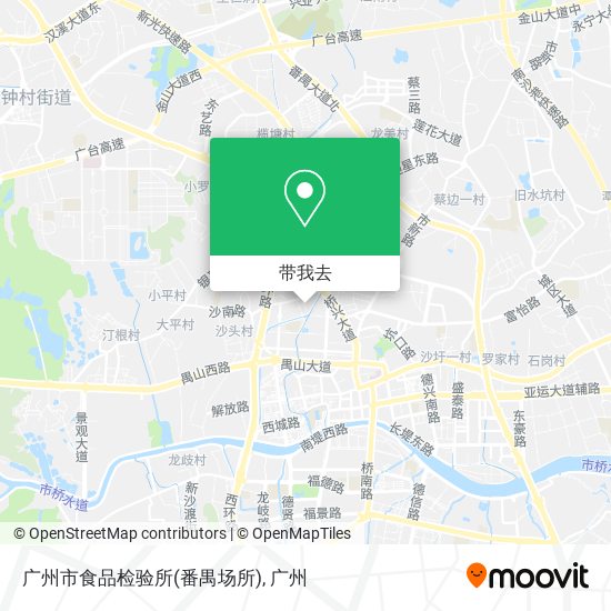 广州市食品检验所(番禺场所)地图