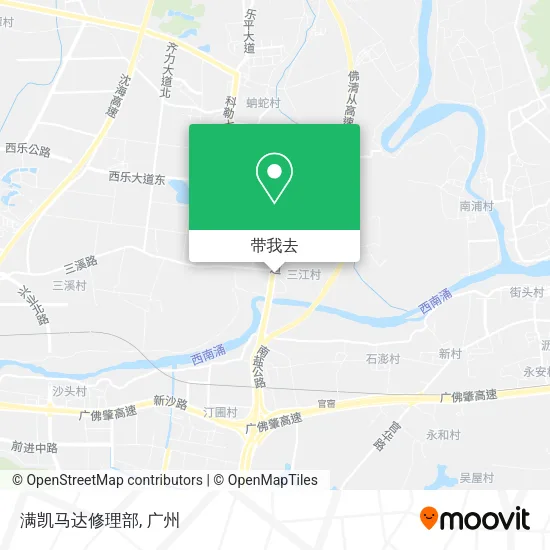满凯马达修理部地图
