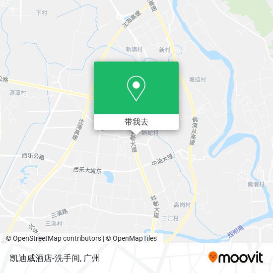 凯迪威酒店-洗手间地图