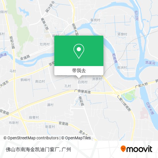 佛山市南海金凯迪门窗厂地图