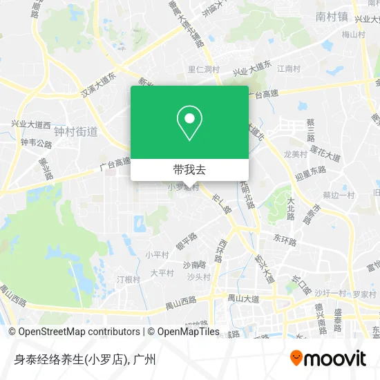 身泰经络养生(小罗店)地图