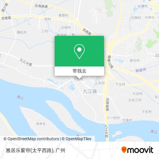 雅居乐窗帘(太平西路)地图