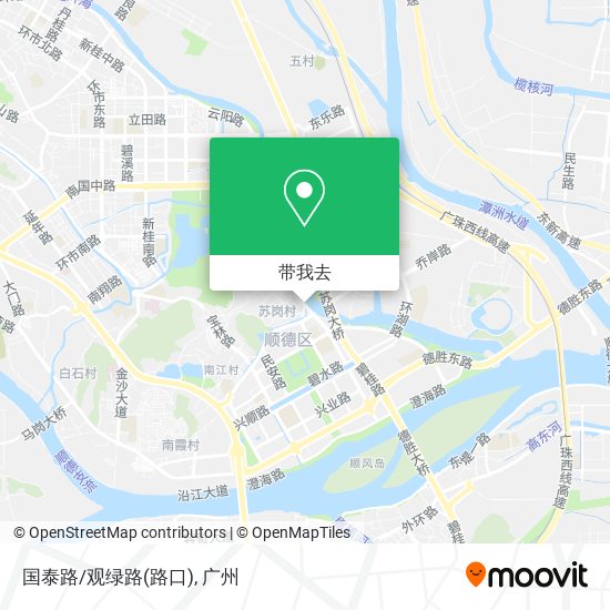 国泰路/观绿路(路口)地图
