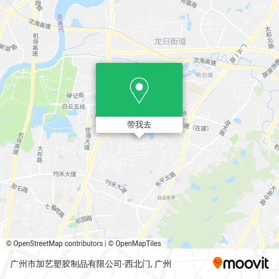 广州市加艺塑胶制品有限公司-西北门地图