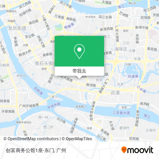 创富商务公馆1座-东门地图