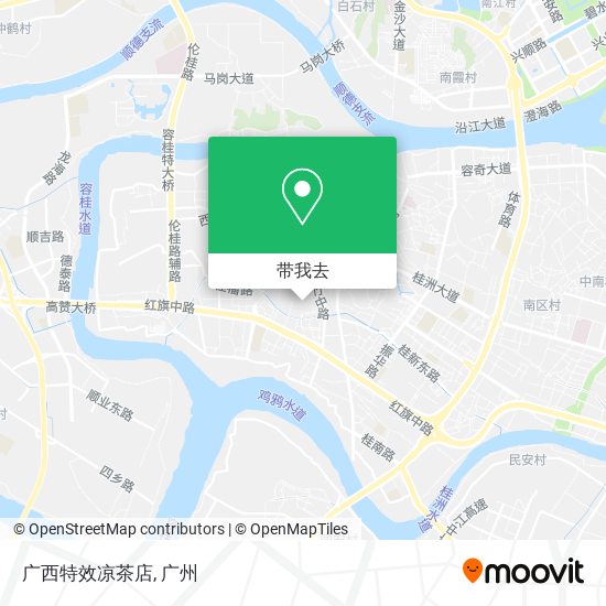 广西特效凉茶店地图