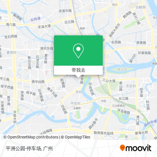 平洲公园-停车场地图