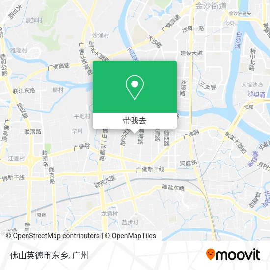佛山英德市东乡地图