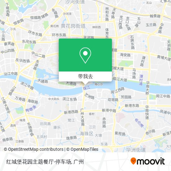 红城堡花园主题餐厅-停车场地图