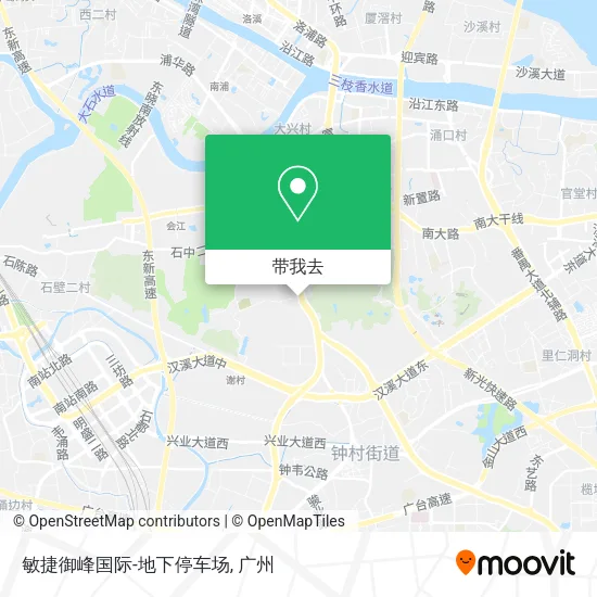 敏捷御峰国际-地下停车场地图