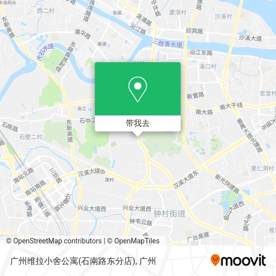 广州维拉小舍公寓(石南路东分店)地图