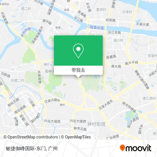 敏捷御峰国际-东门地图