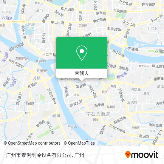 广州市泰俐制冷设备有限公司地图
