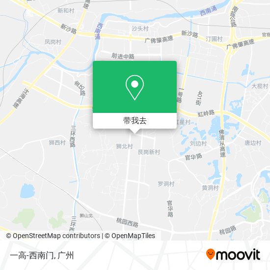 一高-西南门地图