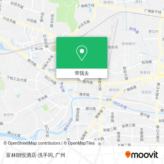 富林朗悦酒店-洗手间地图