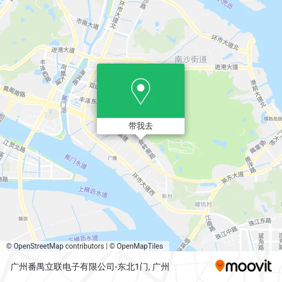 广州番禺立联电子有限公司-东北1门地图