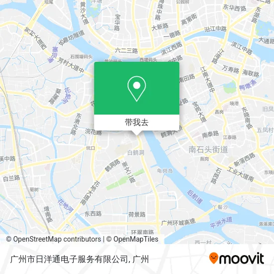 广州市日洋通电子服务有限公司地图