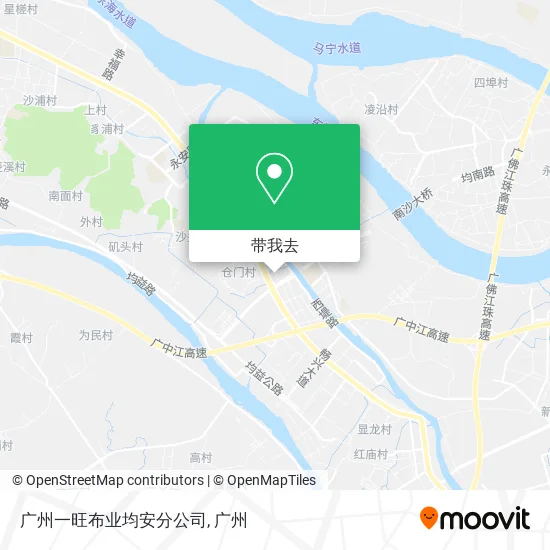 广州一旺布业均安分公司地图