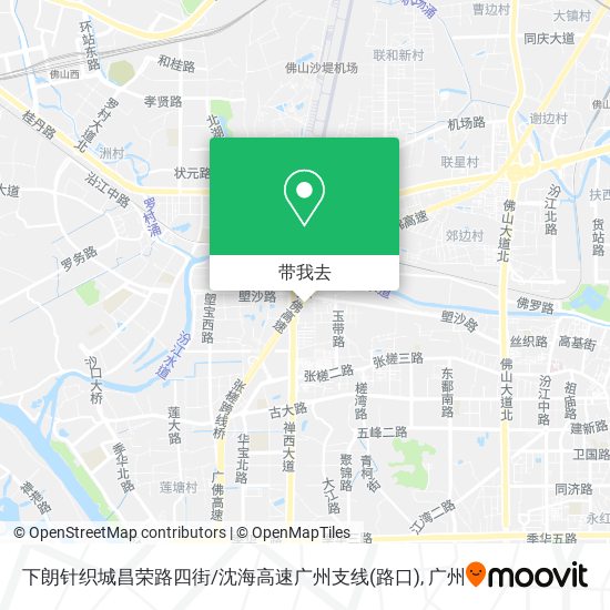 下朗针织城昌荣路四街/沈海高速广州支线(路口)地图