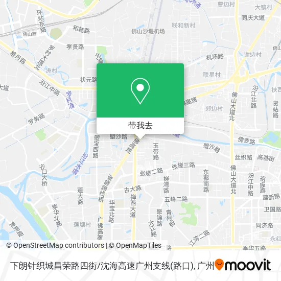 下朗针织城昌荣路四街/沈海高速广州支线(路口)地图