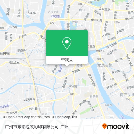广州市东彩包装彩印有限公司地图