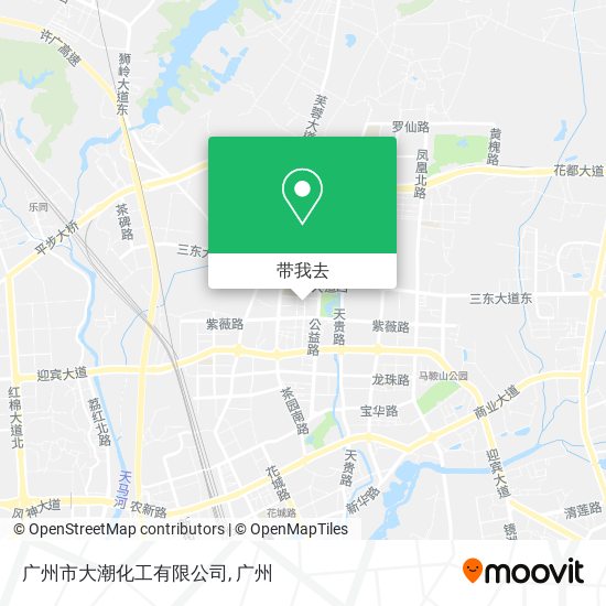 广州市大潮化工有限公司地图