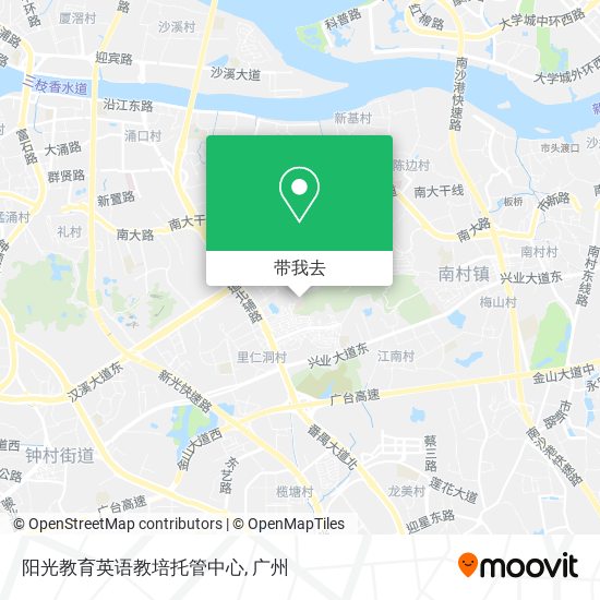 阳光教育英语教培托管中心地图