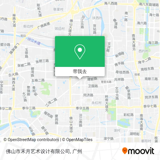 佛山市禾月艺术设计有限公司地图