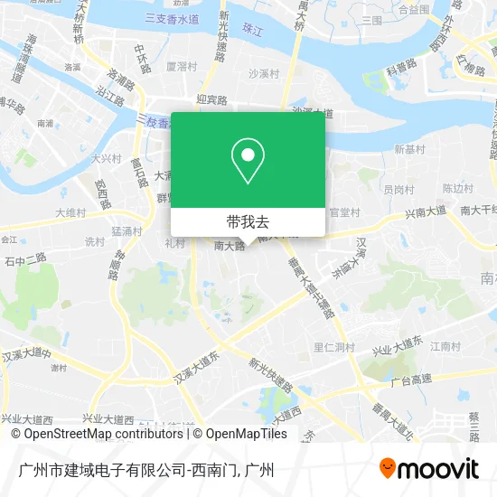 广州市建域电子有限公司-西南门地图