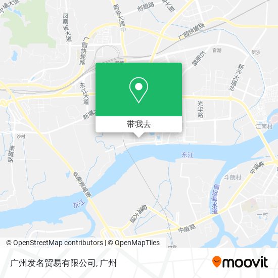 广州发名贸易有限公司地图