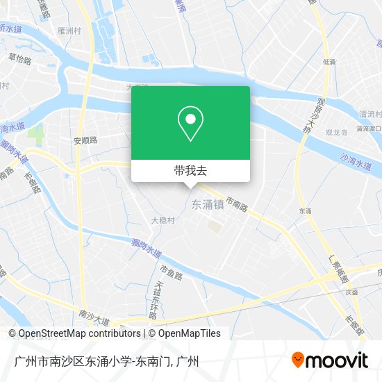 广州市南沙区东涌小学-东南门地图