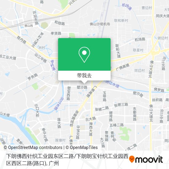 下朗佛西针织工业园东区二路 / 下朗朗宝针织工业园西区西区二路(路口)地图