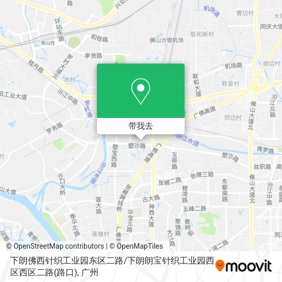下朗佛西针织工业园东区二路 / 下朗朗宝针织工业园西区西区二路(路口)地图